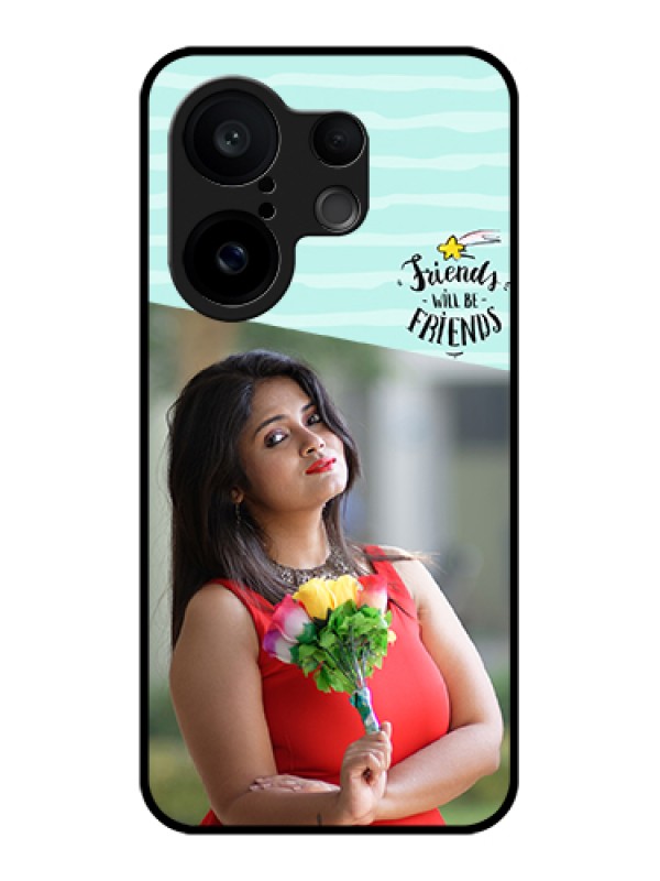 Custom Vivo X200 FE 5G Custom Glass Phone Case - Friends Picture Icon Design