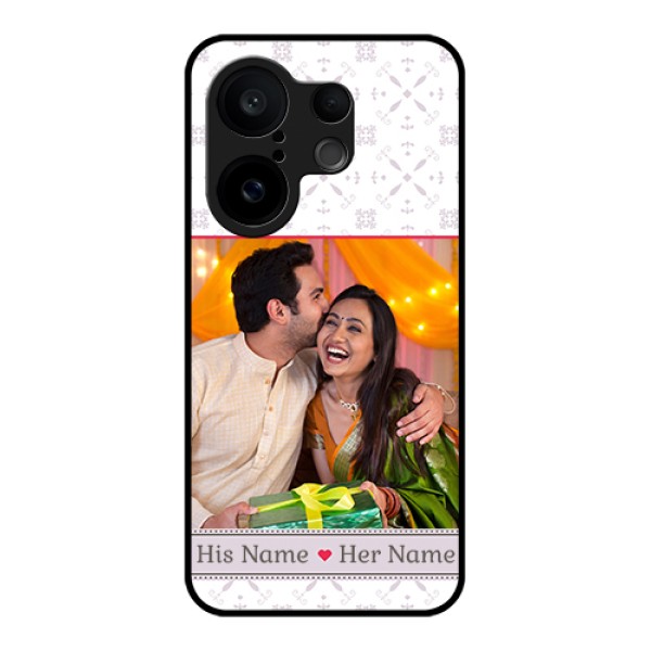 Vivo X200 FE 5G Custom Glass Phone Case - With Photo And Ethnic Design Vivo X200 FE 5G Custom Glass Phone Case - With Photo And Ethnic Design