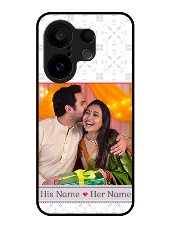 Custom Vivo X200 FE 5G Custom Glass Phone Case - With Photo And Ethnic Design