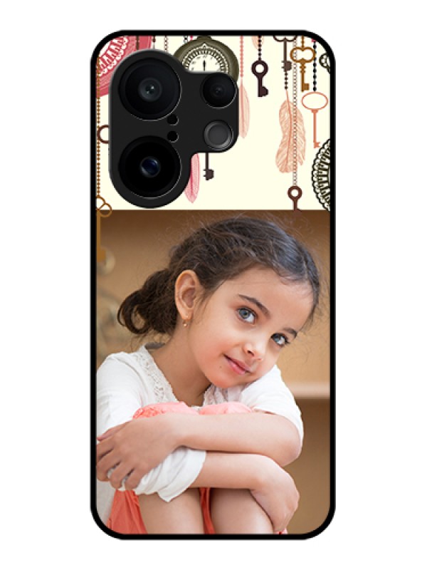 Custom Vivo X200 FE 5G Custom Glass Phone Case - Boho Style Design