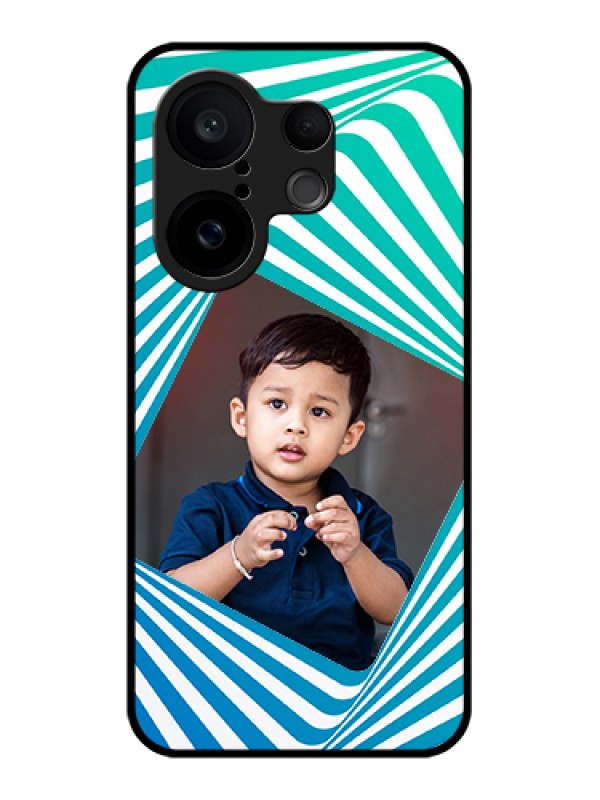 Custom Vivo X200 FE 5G Custom Glass Phone Case - Abstract Spiral Design