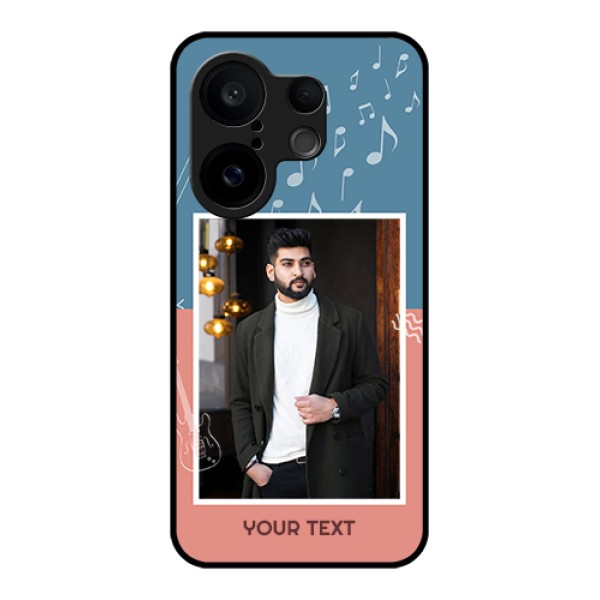 Vivo X200 FE 5G Custom Glass Phone Case - With Color Musical Note Design Vivo X200 FE 5G Custom Glass Phone Case - With Color Musical Note Design