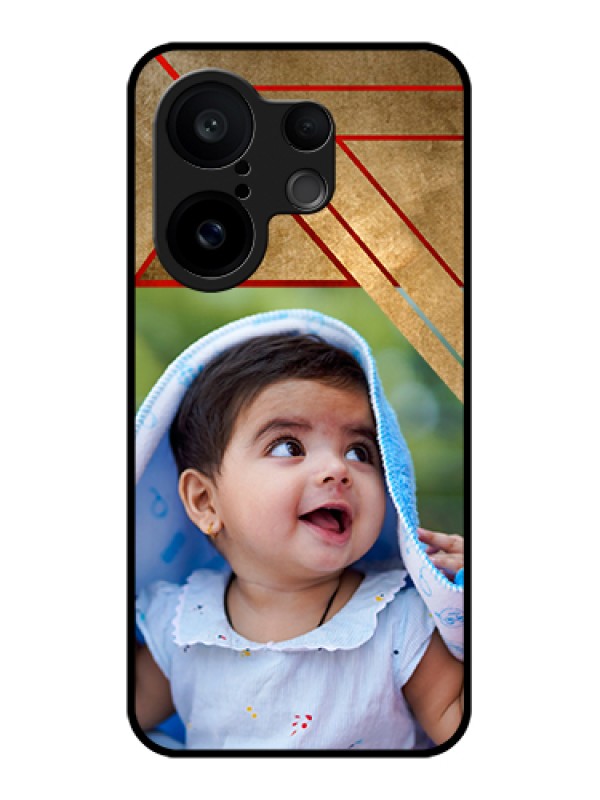 Custom Vivo X200 FE 5G Custom Glass Phone Case - Gradient Abstract Texture Design