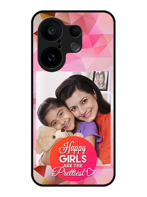 Custom Vivo X200 FE 5G Custom Glass Phone Case - Abstract Triangle Design