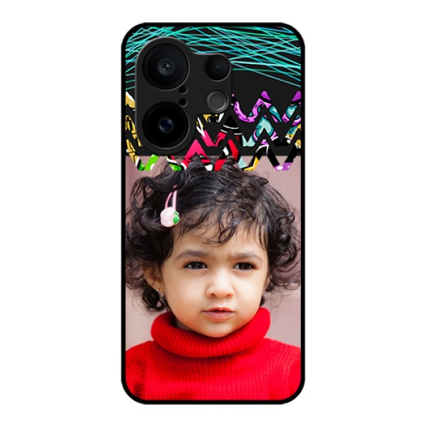 Vivo X200 FE 5G Custom Glass Phone Case - Neon Abstract Design