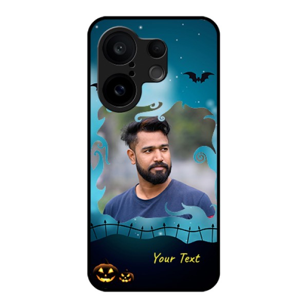 Vivo X200 FE 5G Custom Glass Phone Case - Halloween Frame Design