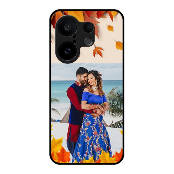 Vivo X200 FE 5G Custom Glass Phone Case - Autumn Maple Leaves Design