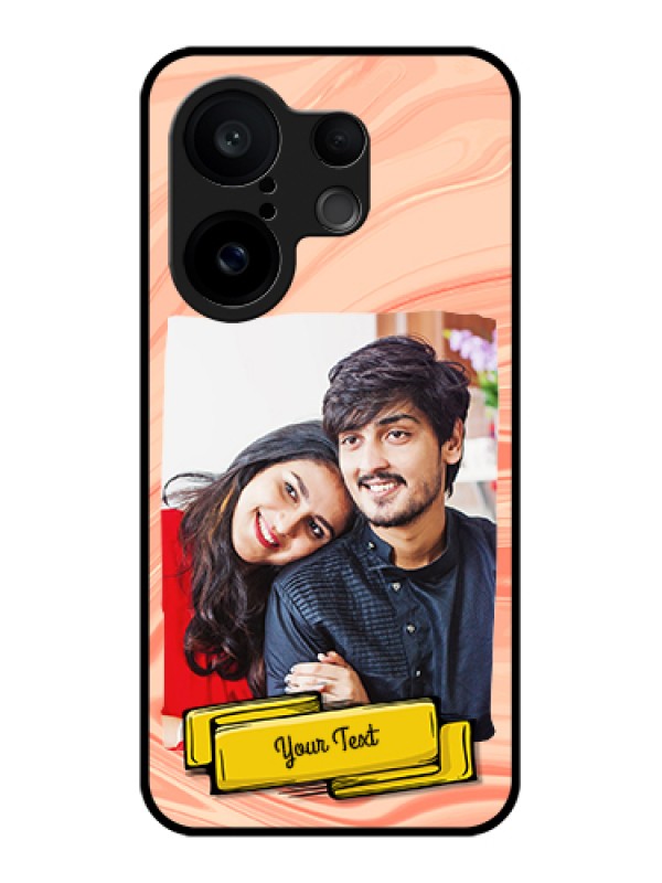 Custom Vivo X200 FE 5G Custom Glass Phone Case - Marble Texture Design