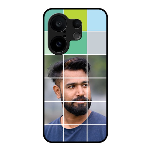 Vivo X200 FE 5G Custom Glass Phone Case - With White Box Pattern