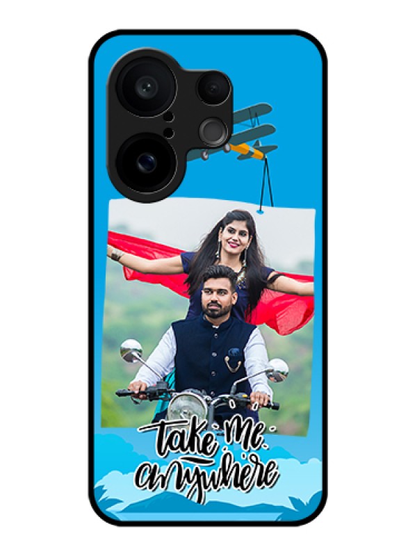 Custom Vivo X200 FE 5G Custom Glass Phone Case - Traveller Design