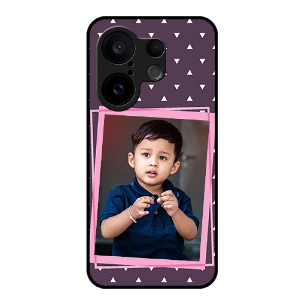 Vivo X200 FE 5G Custom Glass Phone Case - Triangle Pattern Dotted Design Vivo X200 FE 5G Custom Glass Phone Case - Triangle Pattern Dotted Design