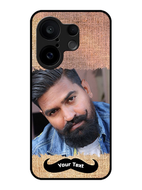 Custom Vivo X200 FE 5G Custom Glass Phone Case - With Texture Design