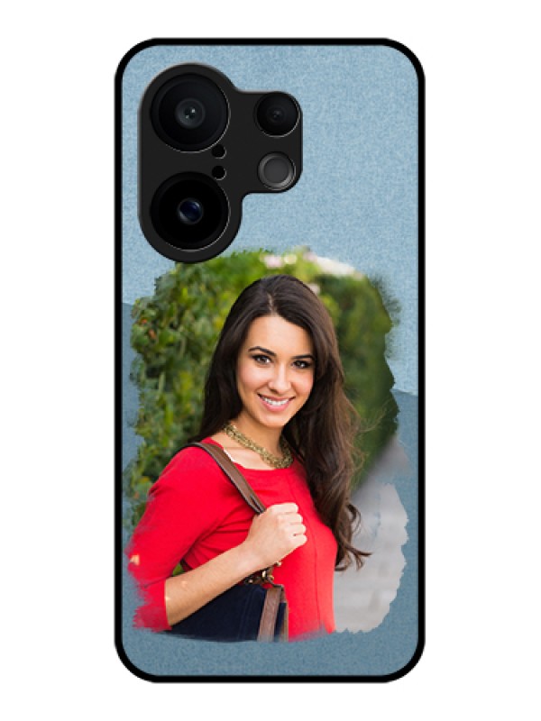 Custom Vivo X200 FE 5G Custom Glass Phone Case - Grunge Line Art Design