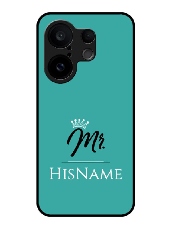 Custom Vivo X200 FE 5G Custom Glass Phone Case - Mr With Name Design