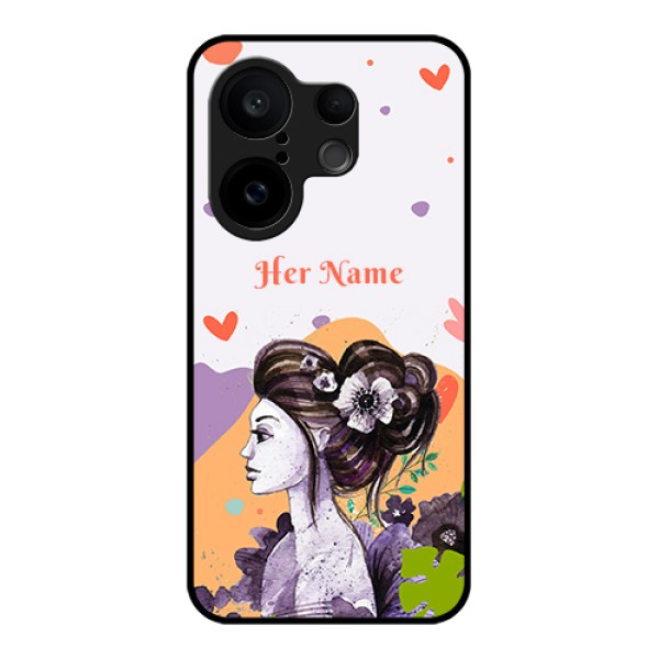 Vivo X200 FE 5G Custom Glass Phone Case - Woman And Nature Design