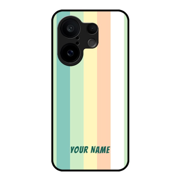 Vivo X200 FE 5G Custom Glass Phone Case - Multi - Colour Stripes Design Vivo X200 FE 5G Custom Glass Phone Case - Multi - Colour Stripes Design