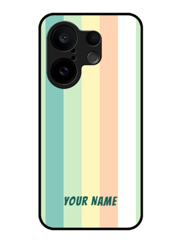 Custom Vivo X200 FE 5G Custom Glass Phone Case - Multi - Colour Stripes Design