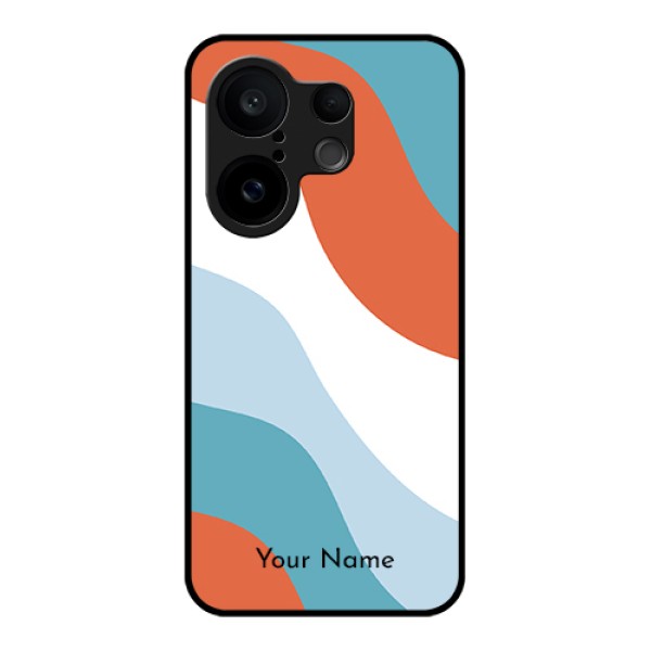 Vivo X200 FE 5G Custom Glass Phone Case - Coloured Waves Design