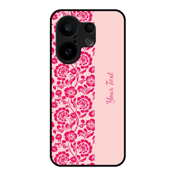 Vivo X200 FE 5G Custom Glass Phone Case - Attractive Floral Pattern Design
