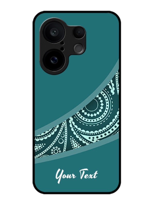 Custom Vivo X200 FE 5G Custom Glass Phone Case - Semi Visible Floral Design