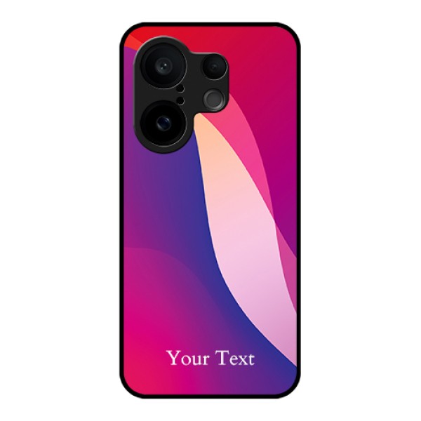 Vivo X200 FE 5G Custom Glass Phone Case - Digital Abstract Overlap Design Vivo X200 FE 5G Custom Glass Phone Case - Digital Abstract Overlap Design