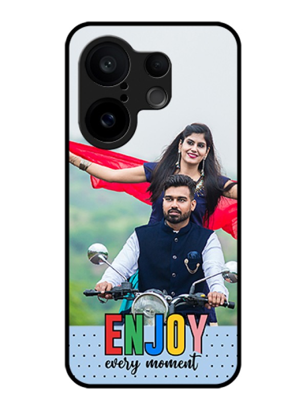 Custom Vivo X200 FE 5G Custom Glass Phone Case - Enjoy Every Moment Design