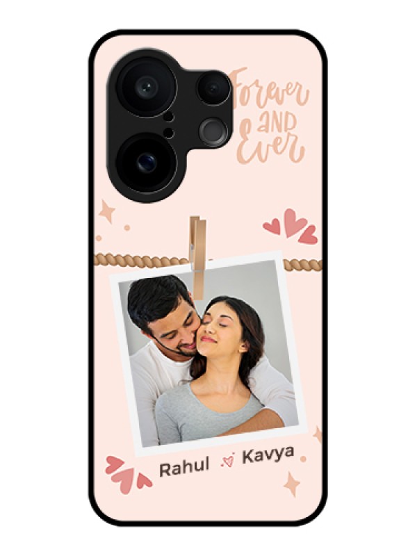 Custom Vivo X200 FE 5G Custom Glass Phone Case - Forever And Ever Love Design