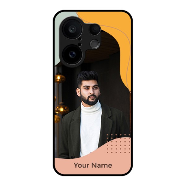 Vivo X200 FE 5G Custom Glass Phone Case - Tri - Coloured Overlay Design Vivo X200 FE 5G Custom Glass Phone Case - Tri - Coloured Overlay Design