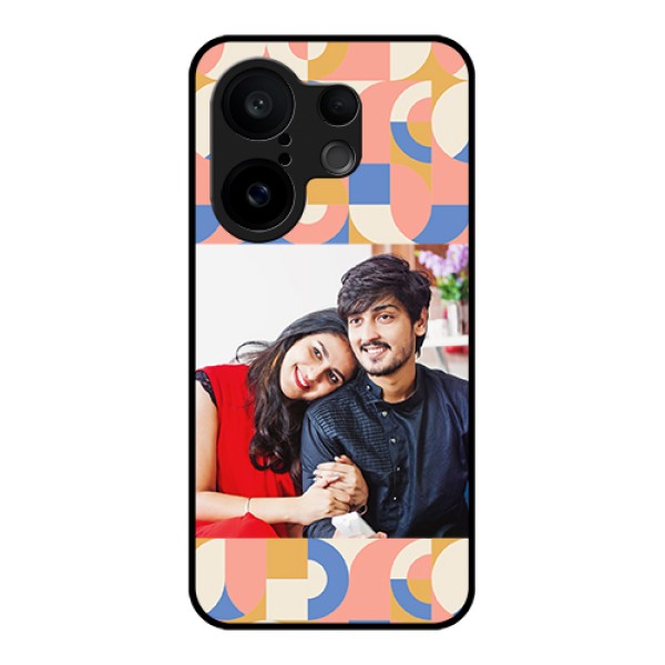 Vivo X200 FE 5G Custom Glass Phone Case - Semi - Circle Maze Pattern Design Vivo X200 FE 5G Custom Glass Phone Case - Semi - Circle Maze Pattern Design
