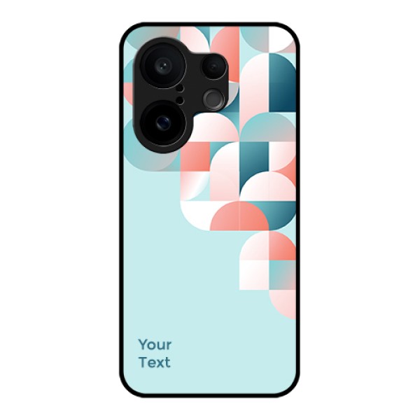Vivo X200 FE 5G Custom Glass Phone Case - Stylish Semi - Circle Pattern Design