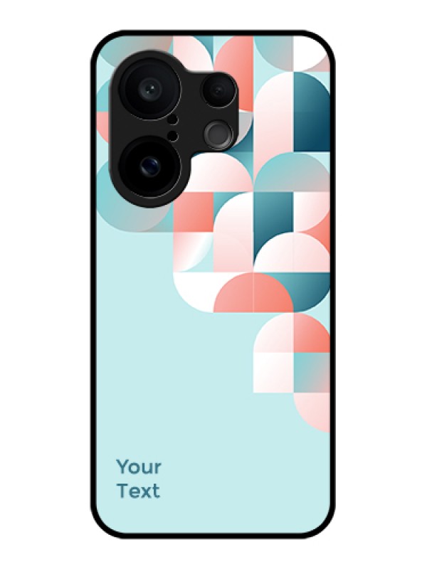 Custom Vivo X200 FE 5G Custom Glass Phone Case - Stylish Semi - Circle Pattern Design