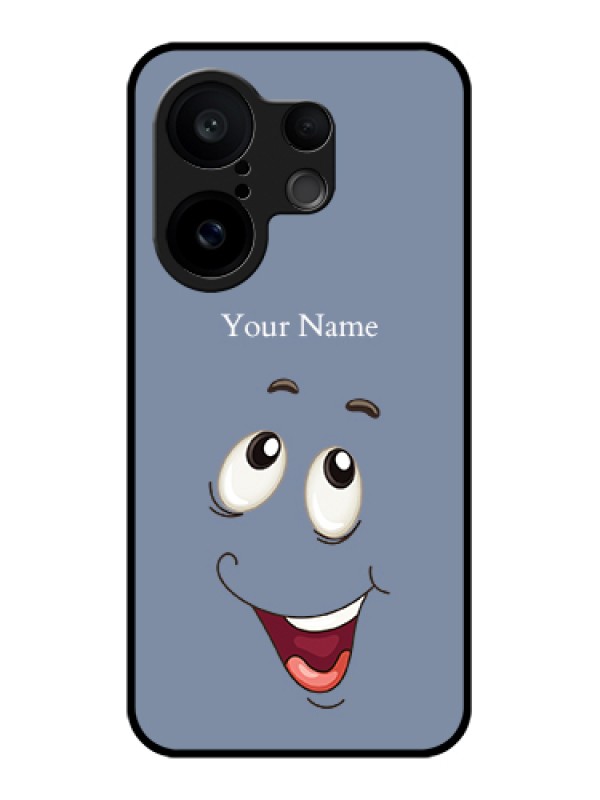 Custom Vivo X200 FE 5G Custom Glass Phone Case - Laughing Cartoon Face Design