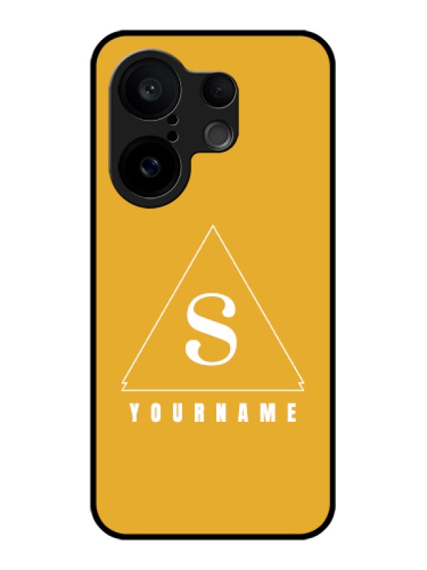 Custom Vivo X200 FE 5G Custom Glass Phone Case - Simple Triangle Design