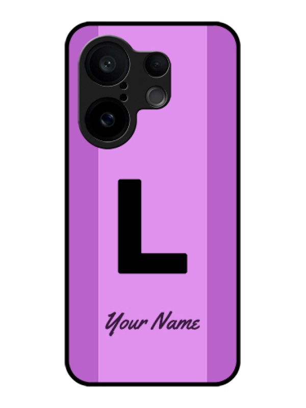 Custom Vivo X200 FE 5G Custom Glass Phone Case - Tricolor Custom Text Design