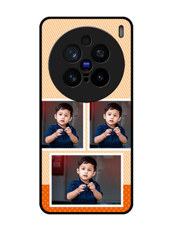 Custom Vivo X200 Pro 5G Custom Glass Phone CaseBulk Photos Upload Design