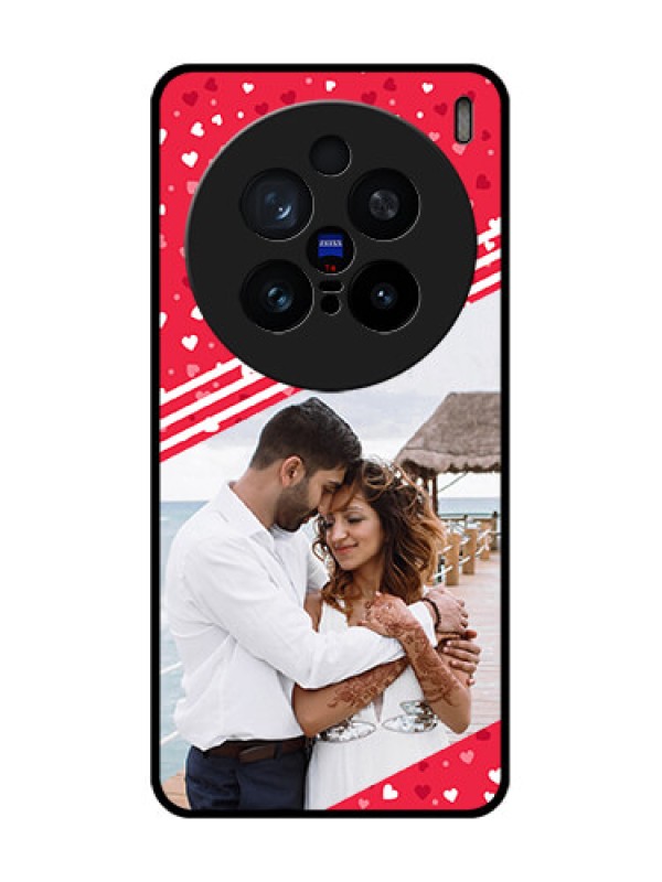 Custom Vivo X200 Pro 5G Custom Glass Phone CaseValentines Gift Design