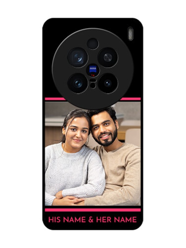 Custom Vivo X200 Pro 5G Custom Glass Phone CaseWith Add Text Design