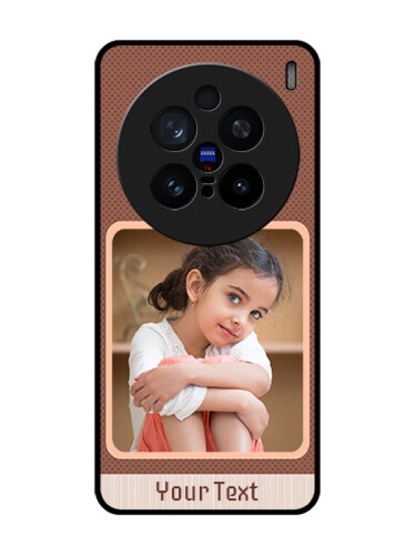 Custom Vivo X200 Pro 5G Custom Glass Phone CaseSimple Pic Upload Design