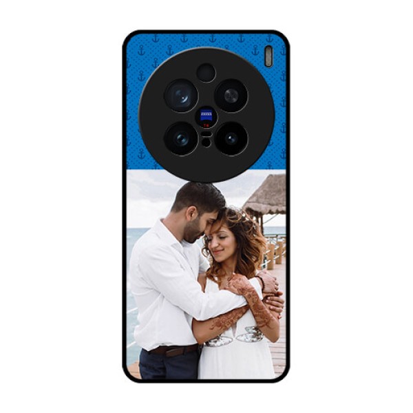 Vivo X200 Pro 5G Custom Glass Phone CaseBlue Anchors Design