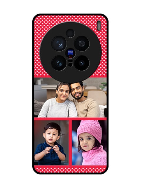 Custom Vivo X200 Pro 5G Custom Glass Phone CaseBulk Photo Upload Design