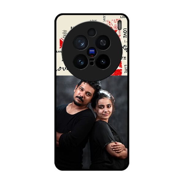 Vivo X200 Pro 5G Custom Glass Phone CaseTrendy Love Design Case