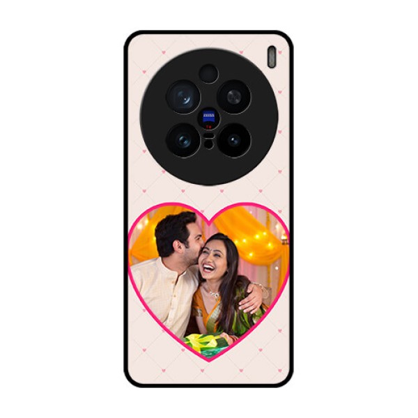 Vivo X200 Pro 5G Custom Glass Phone CaseHeart Shape Design