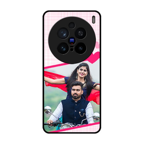 Vivo X200 Pro 5G Custom Glass Phone CaseLove Shape Heart Design
