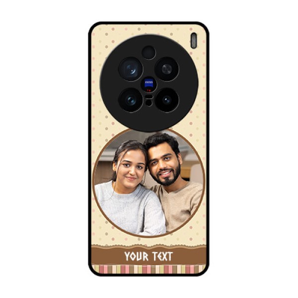 Vivo X200 Pro 5G Custom Glass Phone CaseBrown Dotted Mobile Case Design Vivo X200 Pro 5G Custom Glass Phone CaseBrown Dotted Mobile Case Design