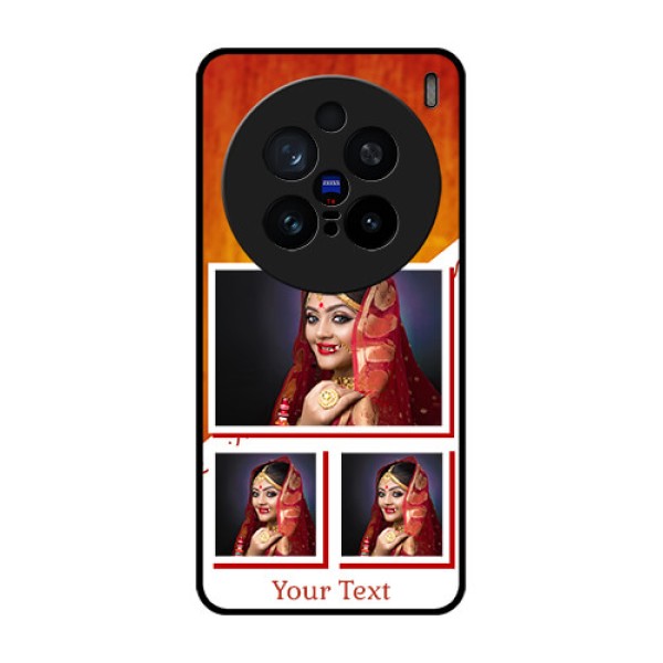 Vivo X200 Pro 5G Custom Glass Phone CaseWedding Memories Design