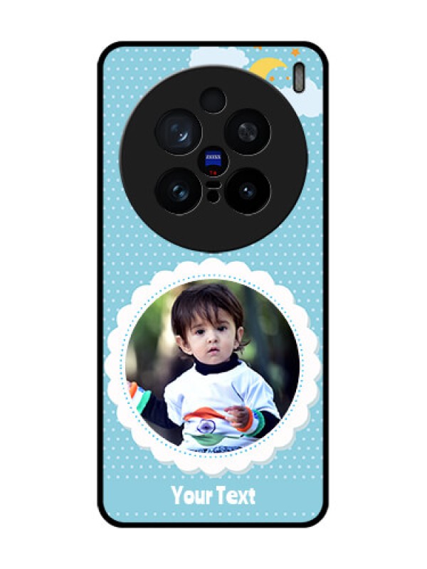 Custom Vivo X200 Pro 5G Custom Glass Phone CaseViolet Pattern Design