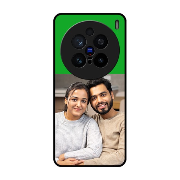Vivo X200 Pro 5G Custom Glass Phone CaseGreen Pattern Design