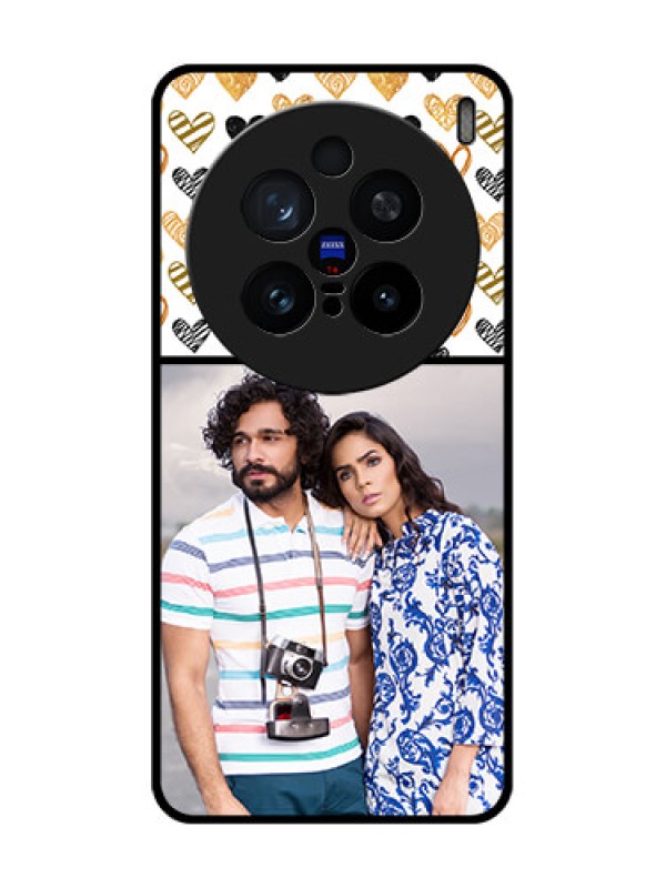 Custom Vivo X200 Pro 5G Custom Glass Phone CaseLove Symbol Design