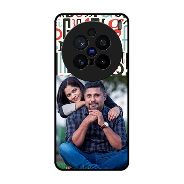 Vivo X200 Pro 5G Custom Glass Phone CaseAlphabet Design