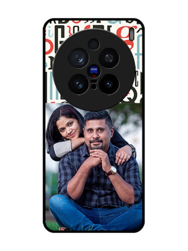 Custom Vivo X200 Pro 5G Custom Glass Phone CaseAlphabet Design